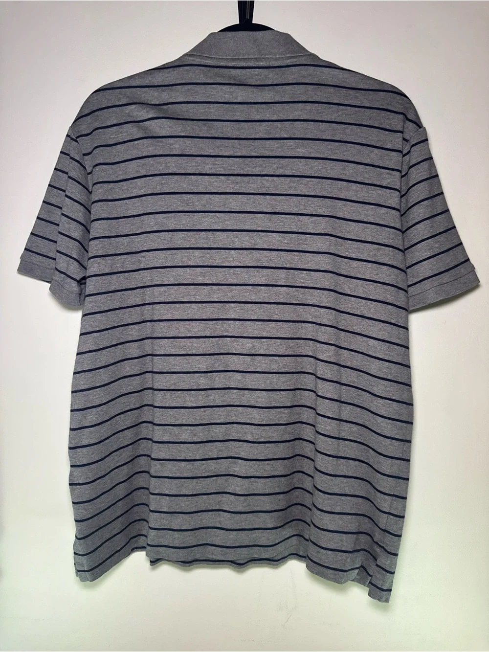 Polo by Ralph Lauren Grey Polo with Navy Stripes